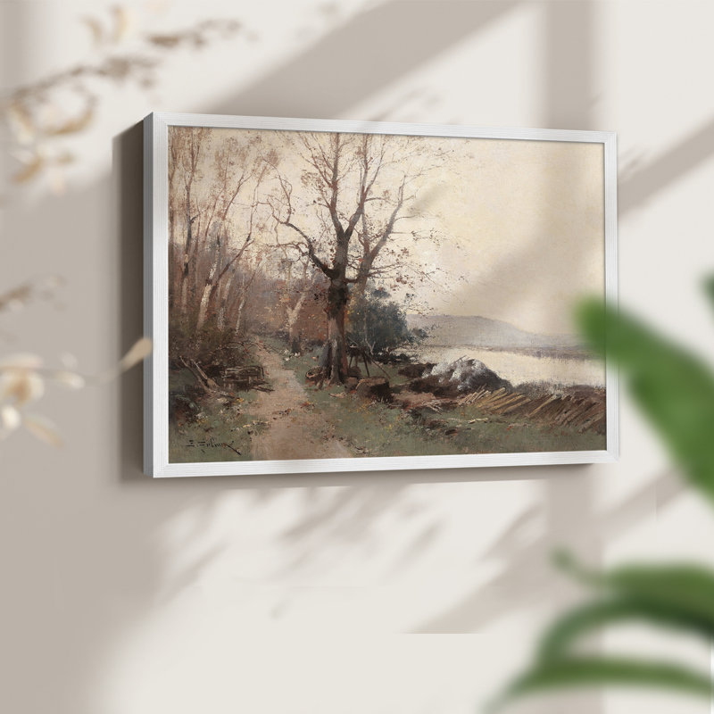 Paysages rétro-CCVVII - reproduction encadrée, H 16 po x l 20 po, Blanc