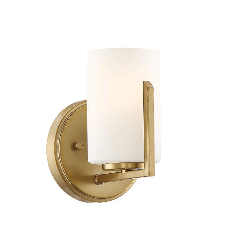 Torron Steel Armed Sconce, Brushed Gold
