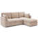 4-Piece Modular Cloud Couch Reversible Sectional with Ottoman