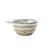 Stoneware Measuring Cups With Wax Relief Pattern, White, Set Of 4