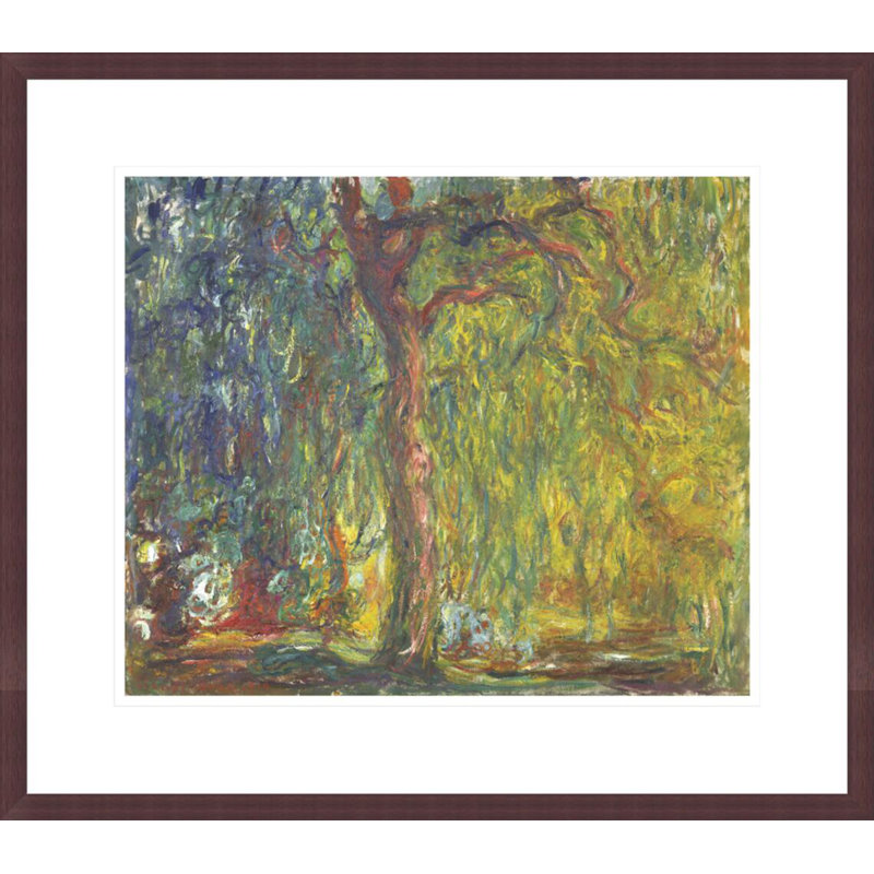 «Weeping Willow» par Pierre-Auguste Renoir, impression giclée sur cadre, H 17,75 po x l 20,19 po