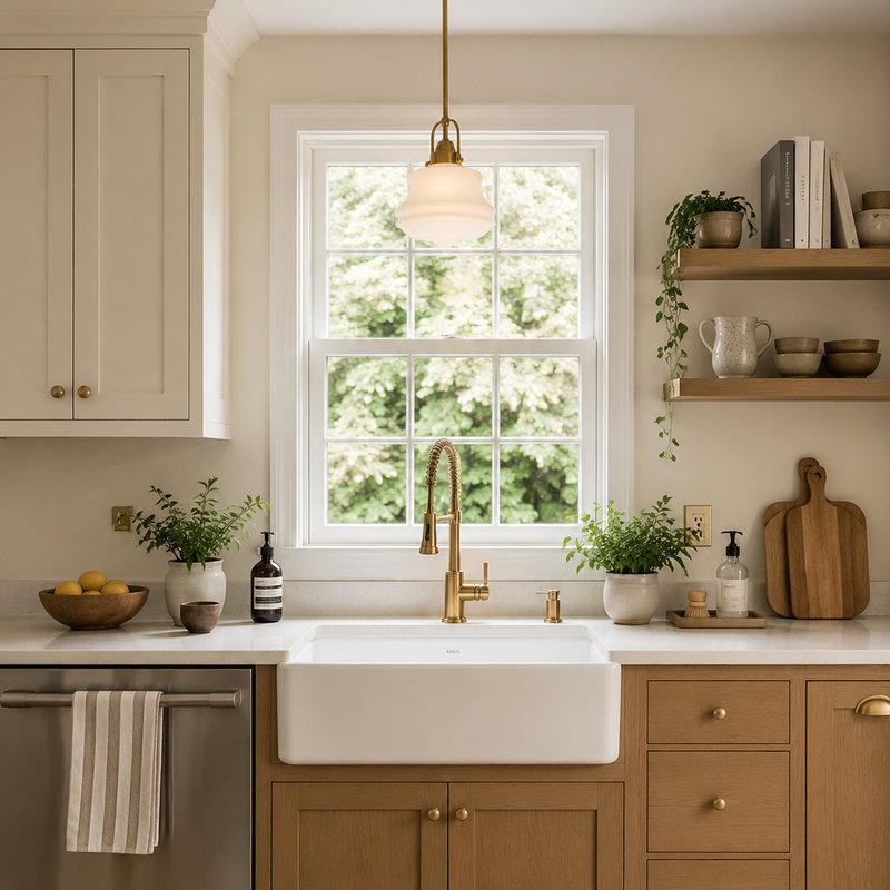 1-light Milk Glass Schoolhouse Pendant