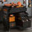 34.7-Inch Steel Mobile Tool Cabinet With Lockable Compartments And Four Drawers; Wheeled Storage Cabinet For Workshops And Garages.