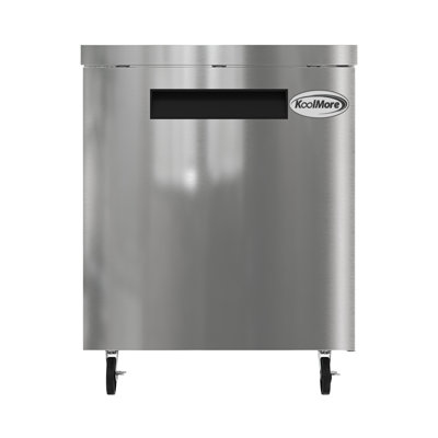 Koolmore 27 in. One Door Commercial Undercounter Refrigerator 5 cu. ft. in Stainless-Steel KM-UCR-1DSS