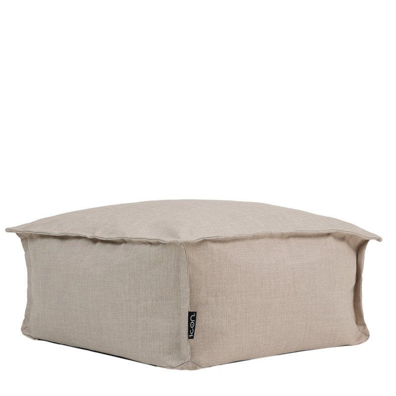 Bean Bag Bazaar Vita Ourdoor Footstool, Beige