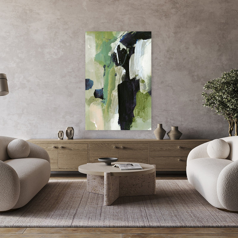 Art contemporain contemporain abstrait, H 48 po x l 32 po