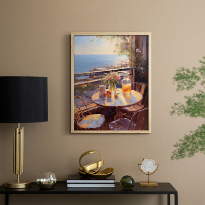 Reproduction encadrée FLORAL Series DCCL III - bois massif