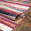 Urfa Traditional Rose Stripes Rugs – Living Room, Bedroom & Hallway Runner Carpets | Washable, Non-Slip, Soft Polypropylene Floor Mats-886356375