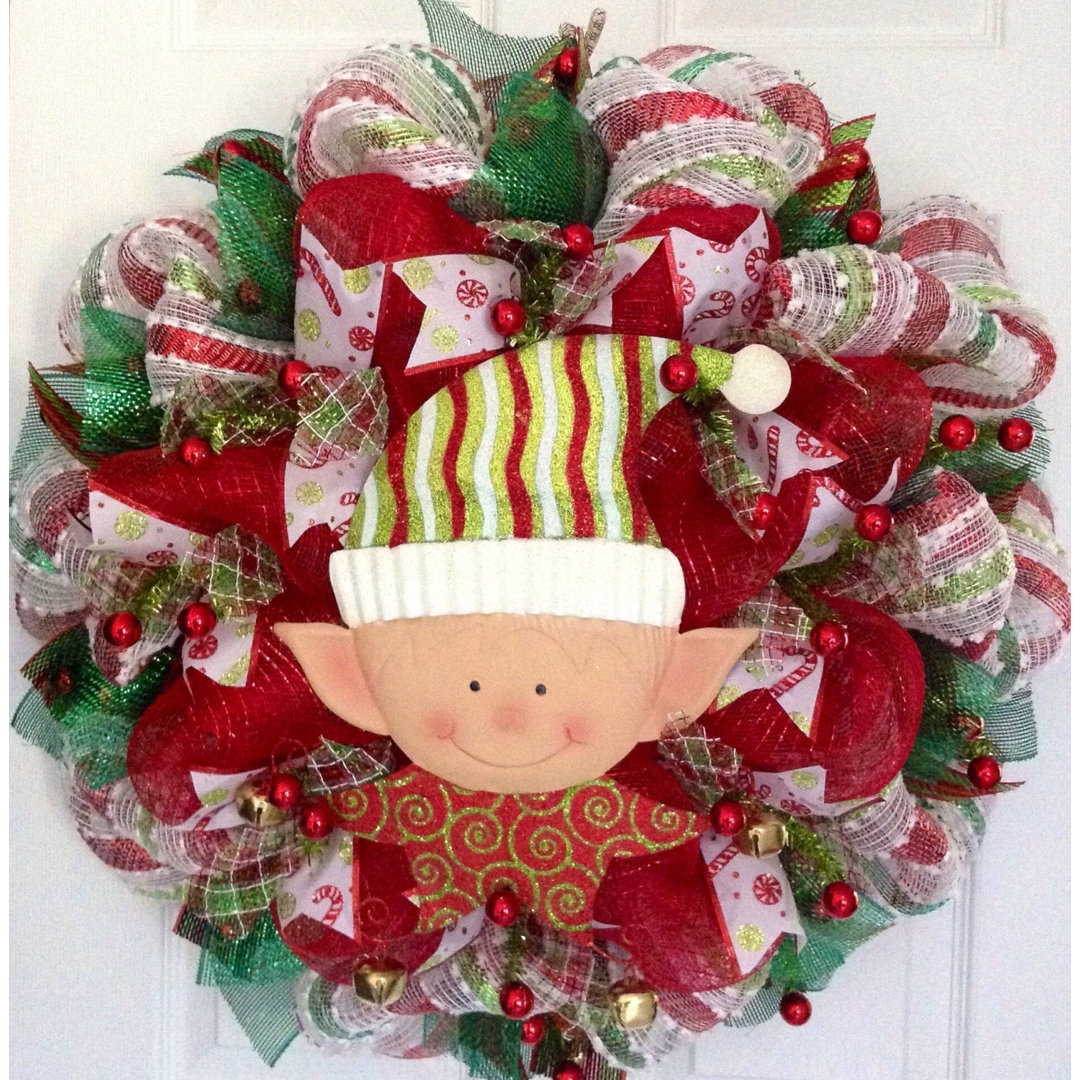 Santa Christmas Elf Wreath The Holiday Aisle®