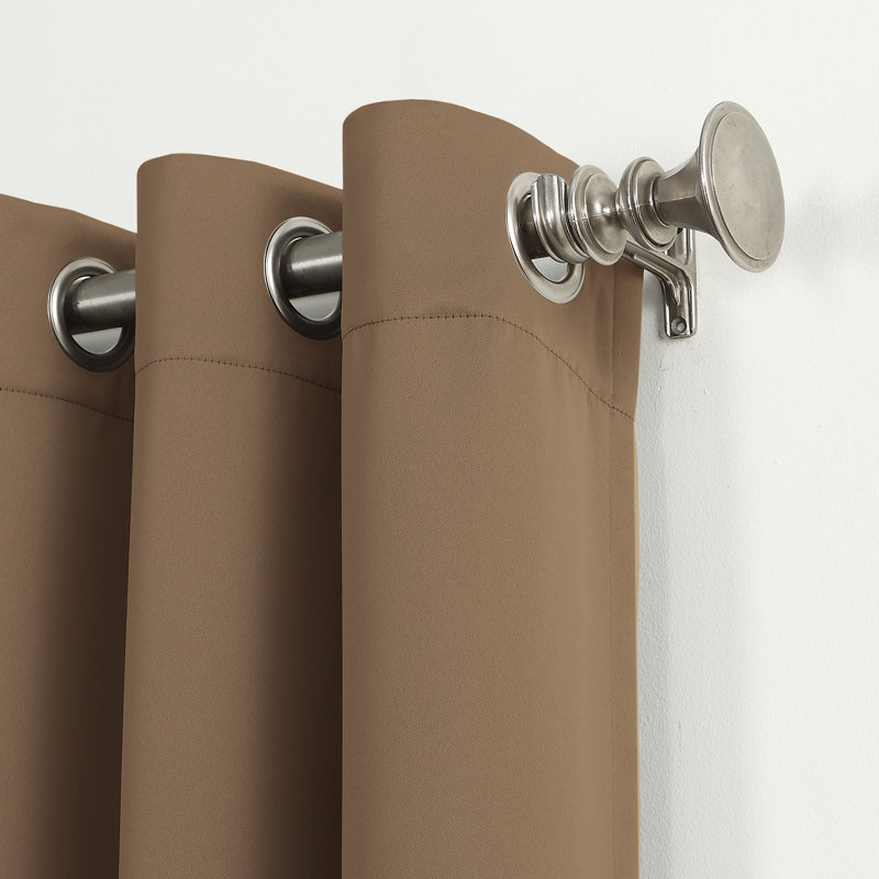Panneau de rideau occultant avec œillets Burrier Wayfair Basics, Barley, L 54 po x L 95 po