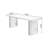 Black Rectangular Solid Wood desk-108953373