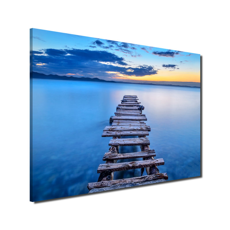 " 'Pier' " by Srecko Jubic, 12" H x 16" W x 1" D