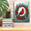  «Christmas Cardinal» par Dean Russo, art mural sur toile, 12 po x 16 po-308641739