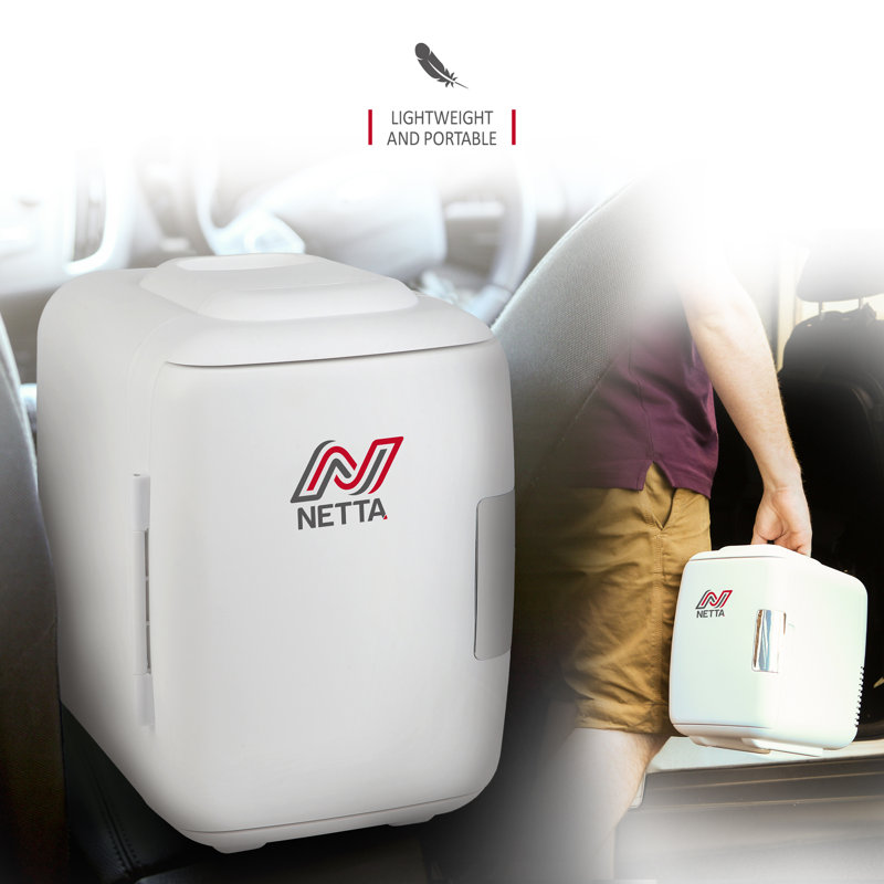 NETTA 5L Mini Fridge - For Bedroom, Skincare, Office with Cooling And Warming Function, White