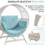 Fauteuil en rotin Egg Chair-1848721000-1848721003