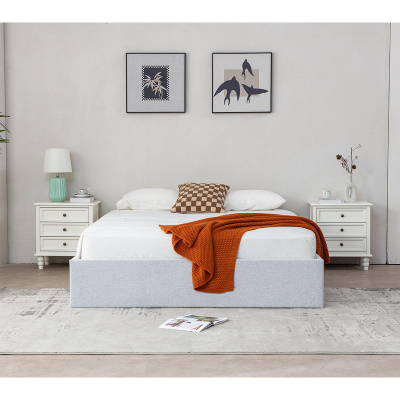 Aristedes Side Lift Up Platform Storage Bed | Wayfair