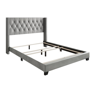 Elysian Upholstered Wingback Bed