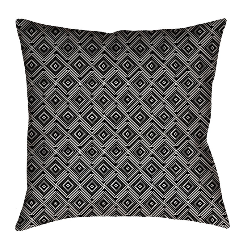 Coussin Katelyn Elizabeth, 14 po x 14 po, Gris, Polyester sergé