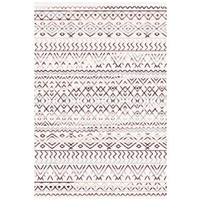 Tapis ivoire et brun Chezare