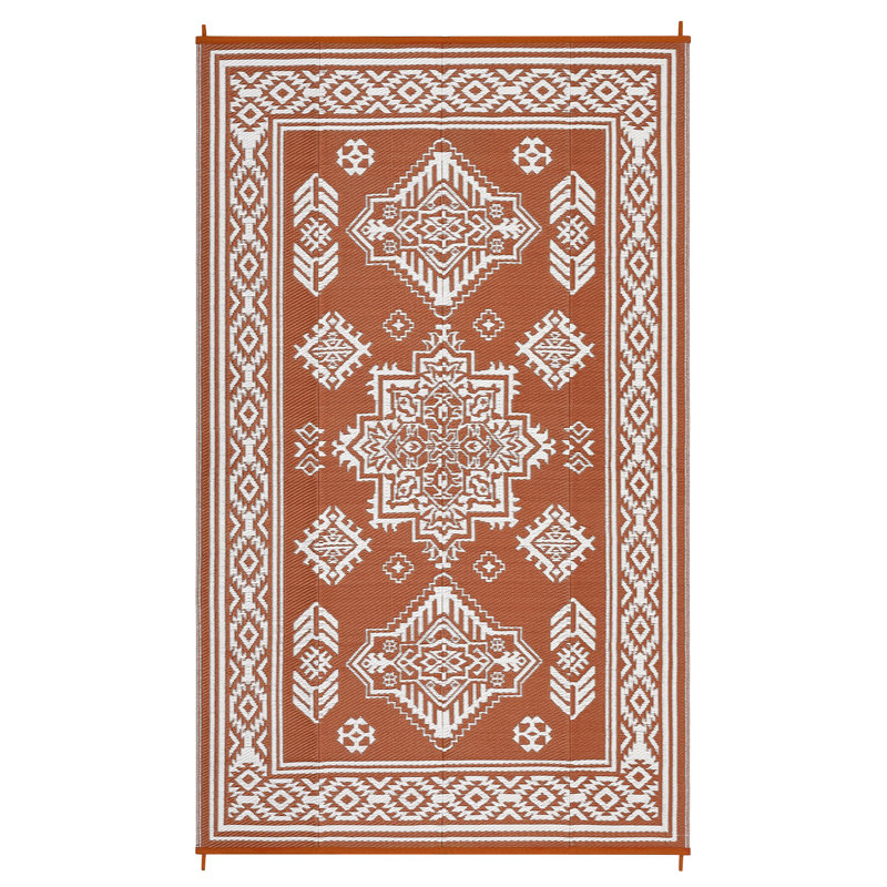 Tapis de patio imperméables rétro pour roulottes de voyage, terrasse, pique-nique, porche, camping-car, balcon, plage