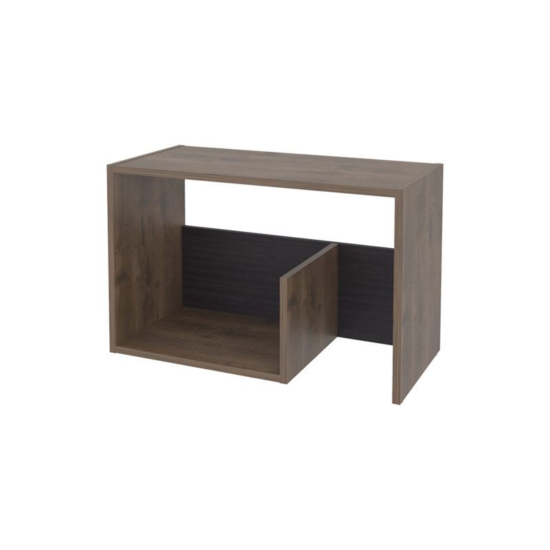 Table d'appoint Everet, Bois brun foncé
