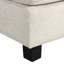 Canapé modulaire en chenille blanc en forme de U de 111,8 po pour espace de vie principal avec rangement mobile, 6 sièges, accoudoirs roulés et dossier rembourré, offrant une expérience d'assise confortable