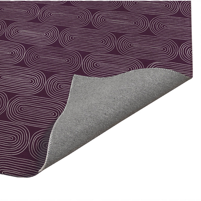 Tapis de cuisine Earthy Embrace, Aubergine, Rectangle 5 pi x 7 pi