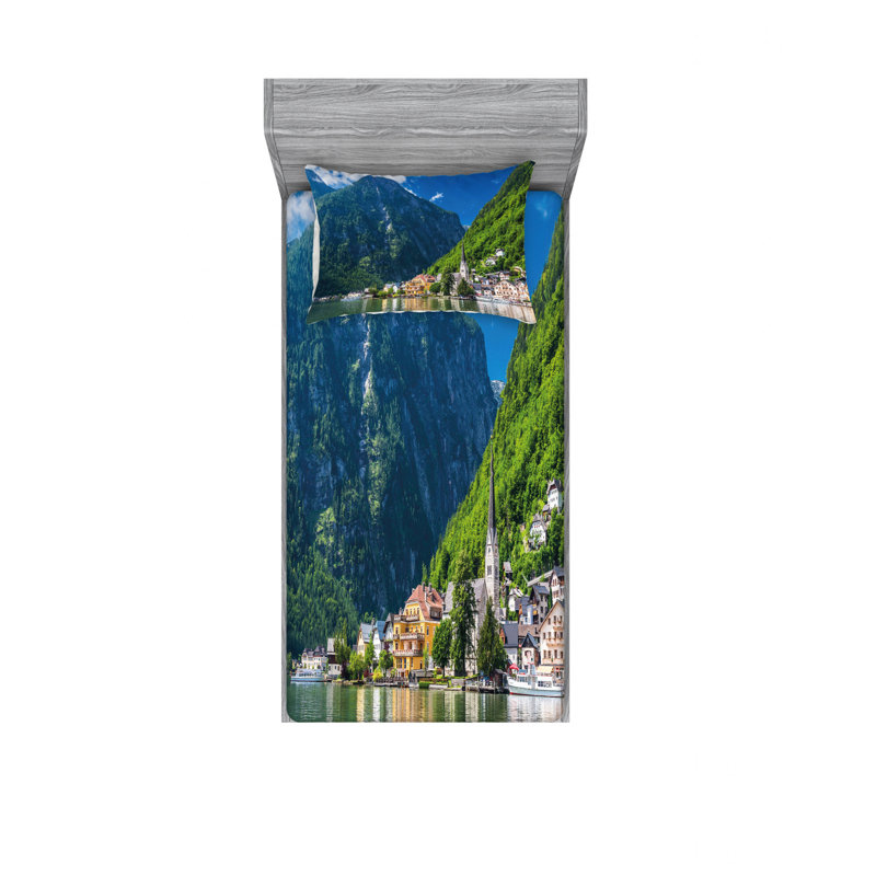 Ensemble de draps Hallstatt Natural View, Ensemble de draps pour lit simple TG avec drap-hou