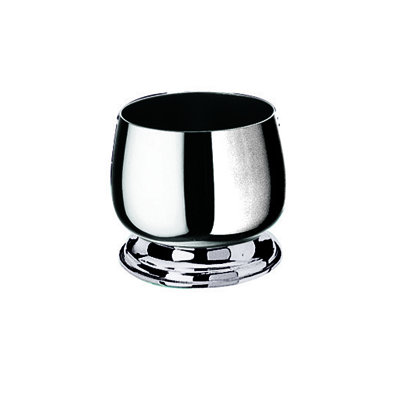 Mepra Bombata Bowl With Base And No Handles 5 oz - 6 Pieces - Stainless Steel In Silver