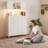 12-Drawer LED Dresser with Charging Station, Fabric & Wood Top Storage for Bedroom & Living Room-268708463