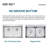 33 in. Double Bowl Drop-in or Undermount Kitchen Sink with Thin Divider-66944277