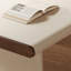 Bureau de direction en L crème avec dessus en similicuir et armoire de rangement gauche-1269547803-1269547808