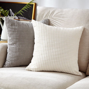 Ensemble de 2 housses de coussins décoratifs 18 po x 18 po (Ensemble de 2)