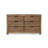 Truston 6 Drawer 62'' W Double Dresser with Mirror