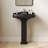 Dynasty 35.5" Tall Rectangular Vitreous China Pedestal Bathroom Sink with Overflow-96123262-101986616