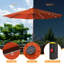 Parasol de marché extérieur pour terrasse à DEL 10 pi-107725157