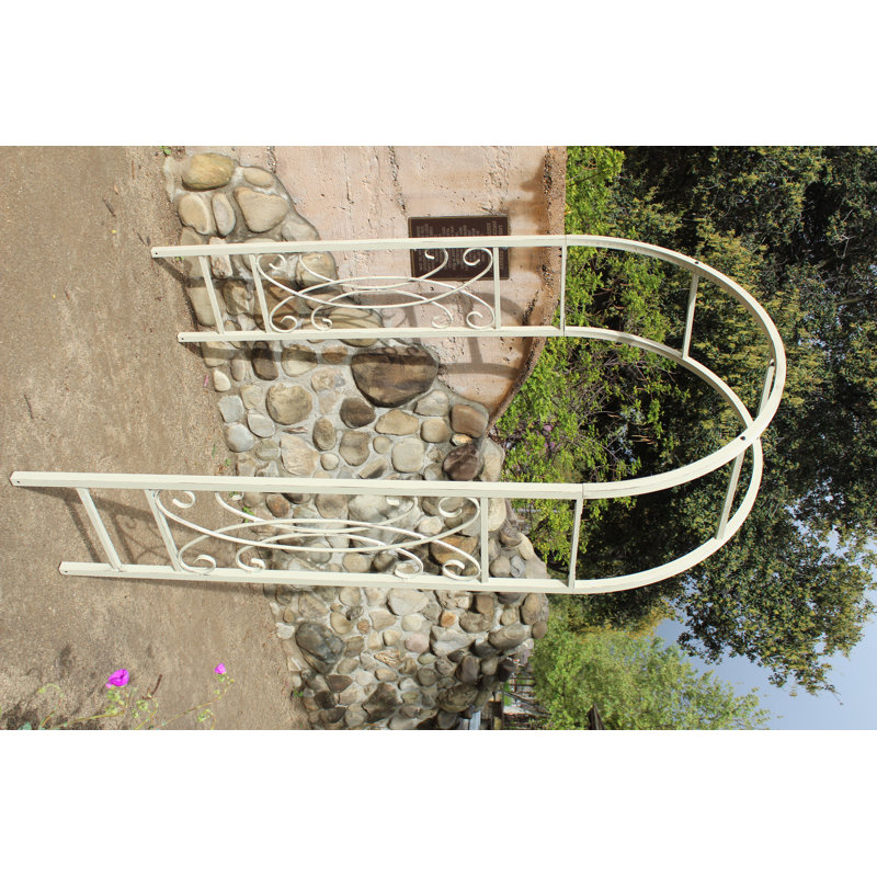 Tonnelle en acier Bradford, Blanc vintage