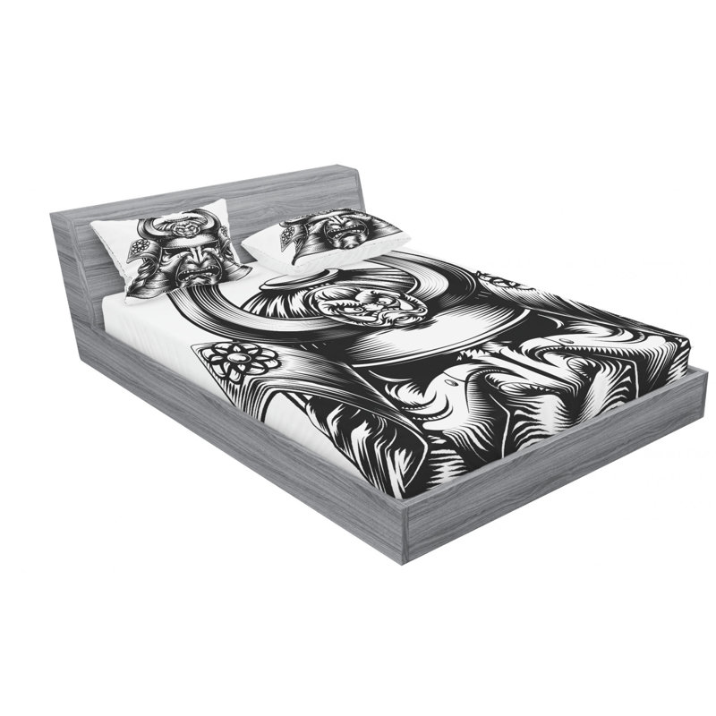 Microfiber Sheet Set, Queen Sheet Set with Fitted Sheet
