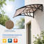 Luch 100cm W x 100cm D Polycarbonate Cover Retractable Door / Window Awning