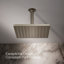 Honesty 10" Single-Function Wall or Ceiling-Mount Square Rainhead, Square Rain Showerhead 2.5 GPM-749510388