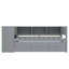 Lit de jour simple avec lit gigogne, structure en bois, tiroirs de rangement et tablettes latérales, bureau inclus, sans sommier, gris-117167252-117167254