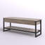 Banc de rangement à plateau relevable de 47 po avec tablette-1334668816