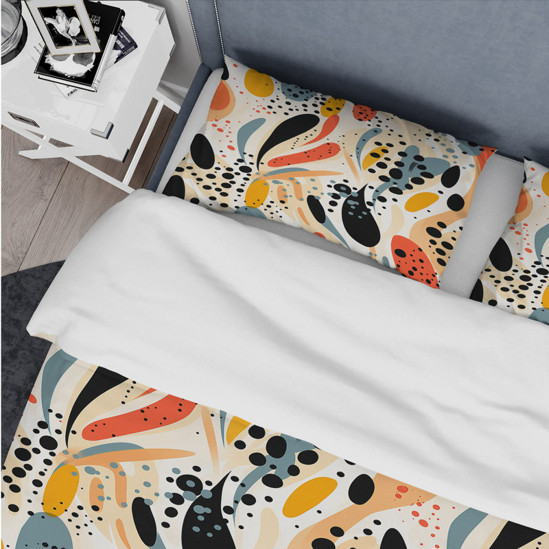 Ensemble de housse de couette multicolore Urban Elegance II, Housse de couette pour très grand lit et 2 très