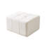 Square Stuffed Pouf Ottoman,Chenille Poufs With Foam Chunk Filling,-737114136