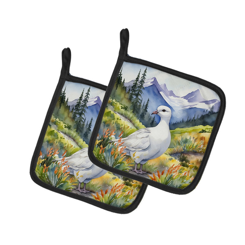 Paire de poignées Alaska Willow Ptarmigan