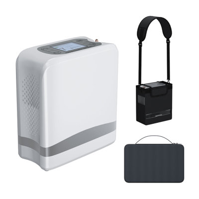 Portable Oxygen 1-7L -Travel Use Machine Adjustable Oxygen Concentrater with Complete Set of Accessories for Home/Car 33-93%