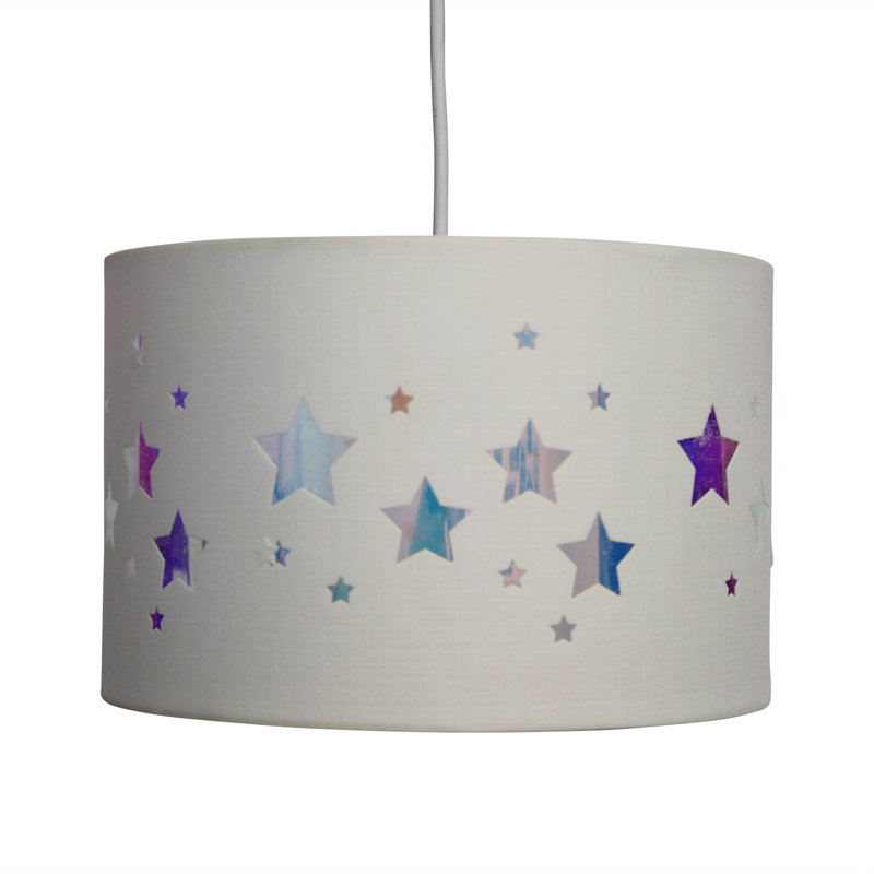 Aydriana 20cm H Cotton Drum Pendant Shade ( Uno ) in White