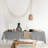 Classic Zig Zag Cotton Blend Tablecloth – Grey and White Geometric Pattern, Machine Washable-648026247