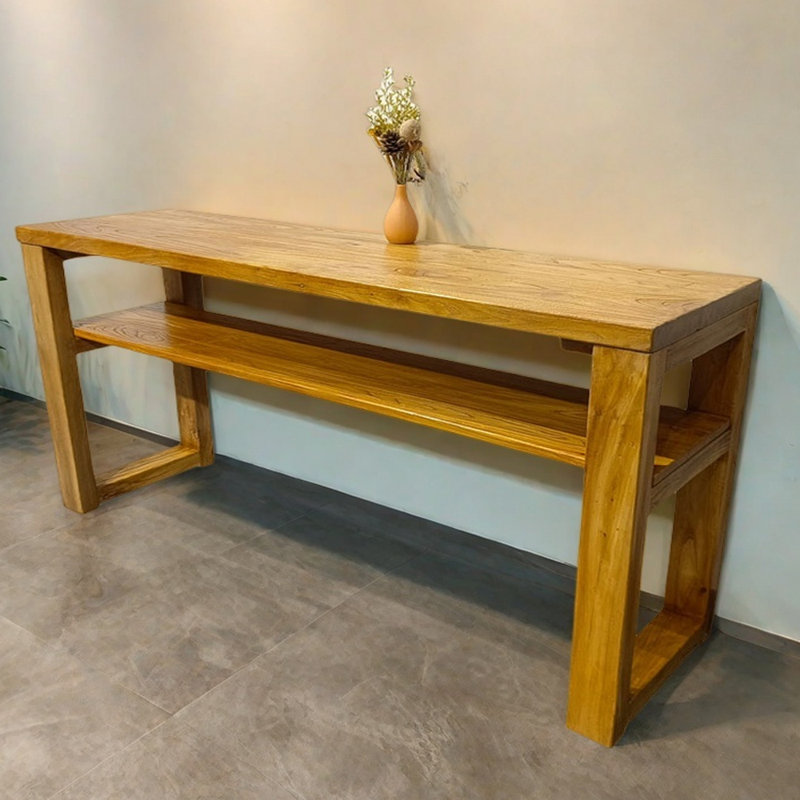 Simple Modern Solid Wood Console Table, 29.5" H x 78.7" W x 23.6" D
