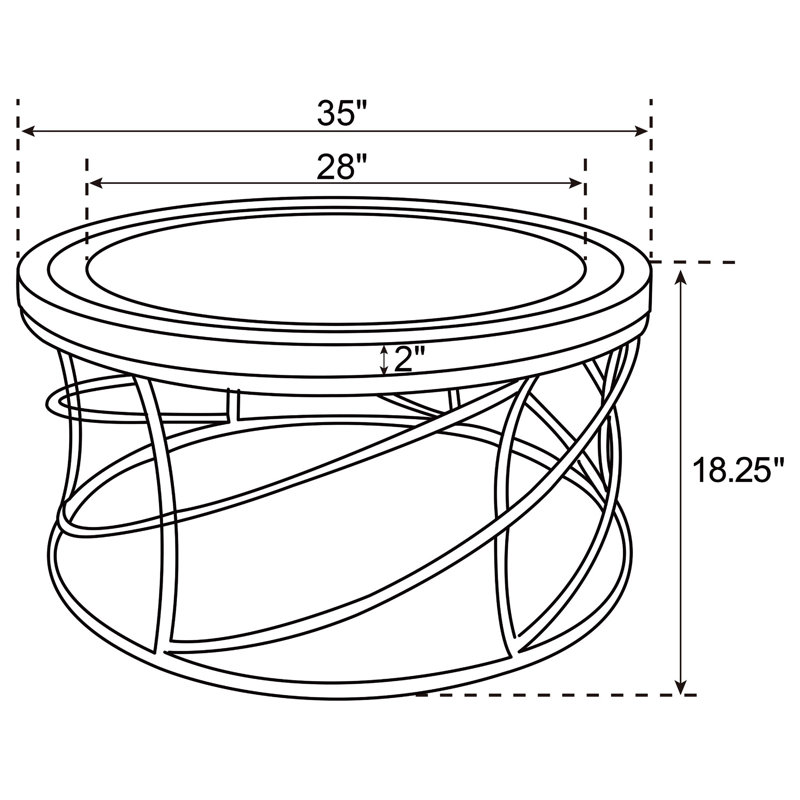 Ensemble de tables basses et de tables d'appoint Elise, 2 pièces: table basse, table de bout